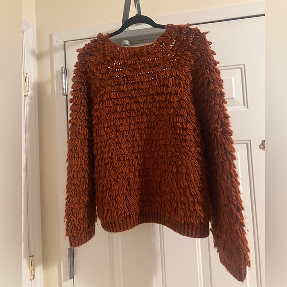 Universal Thread Women's Textured Rust Cardigan - Picture 2 of 3